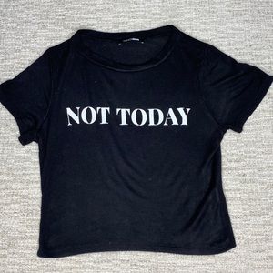 Crop top tee from shein. Color black & white size xxs